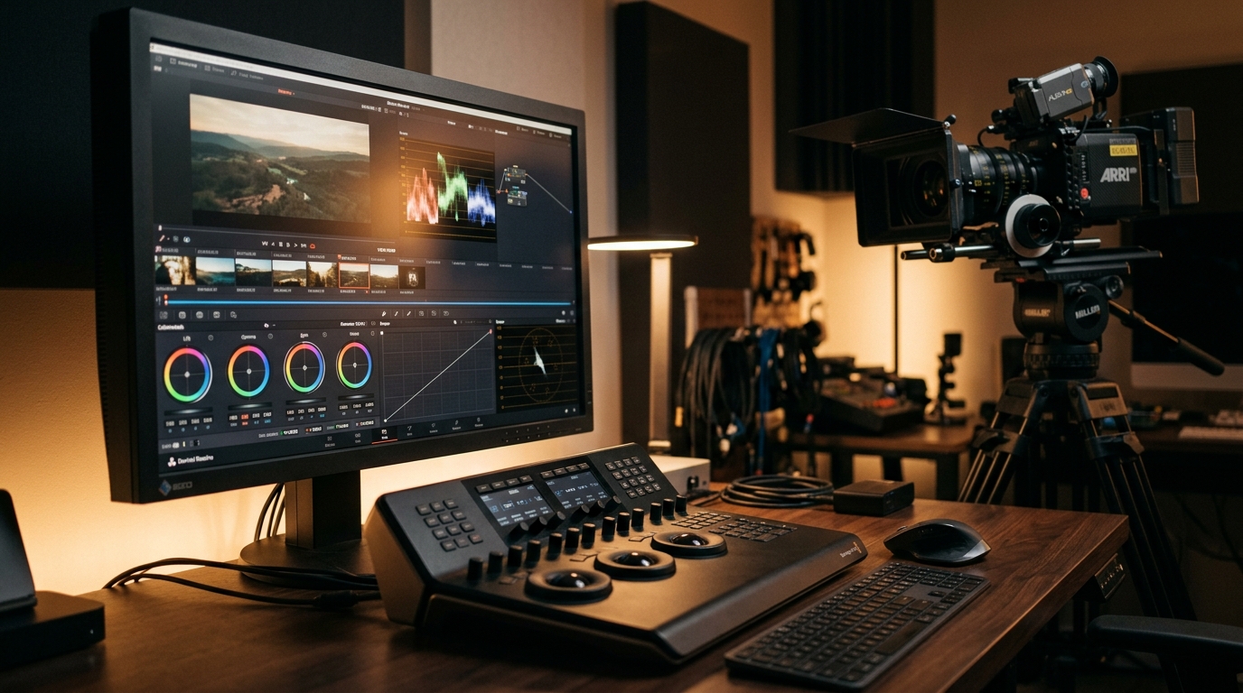CapCut Color Grading Studio Workspace