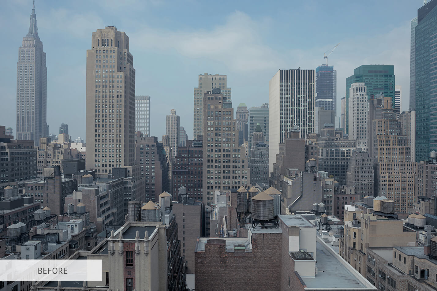 Black And White City Raw Image Before Calibration