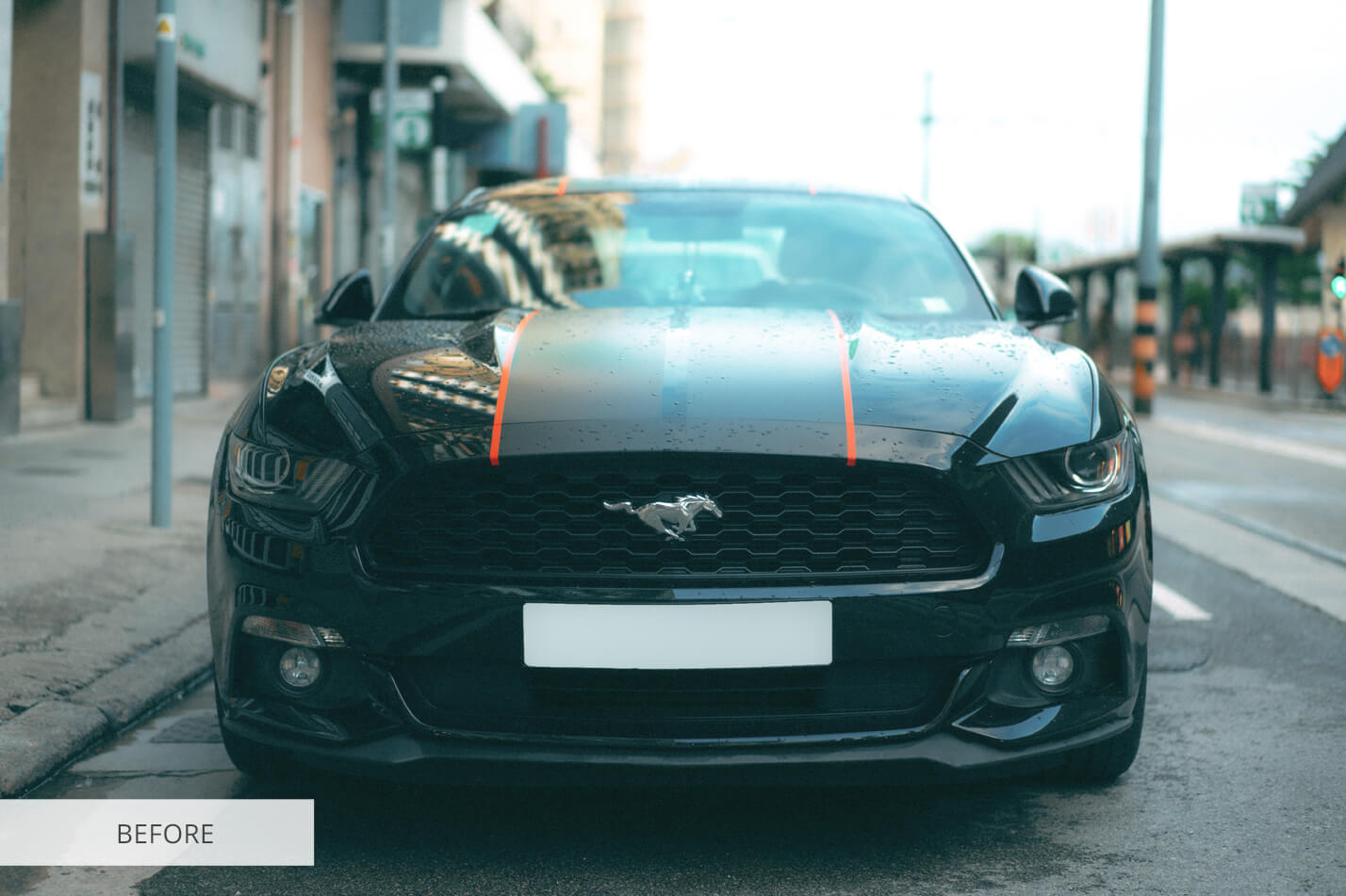 Car For Faded Raw Image Before Calibration