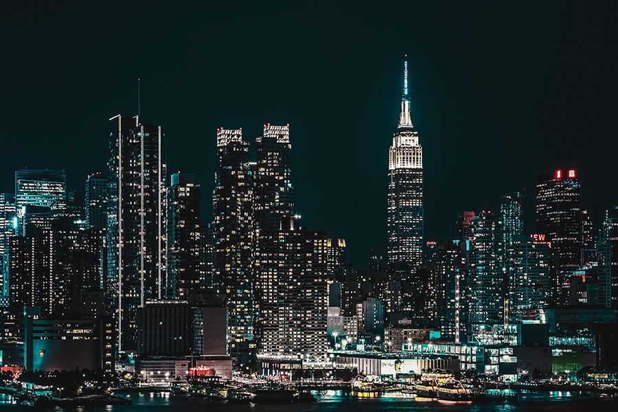City Lights Raw Image Before Calibration