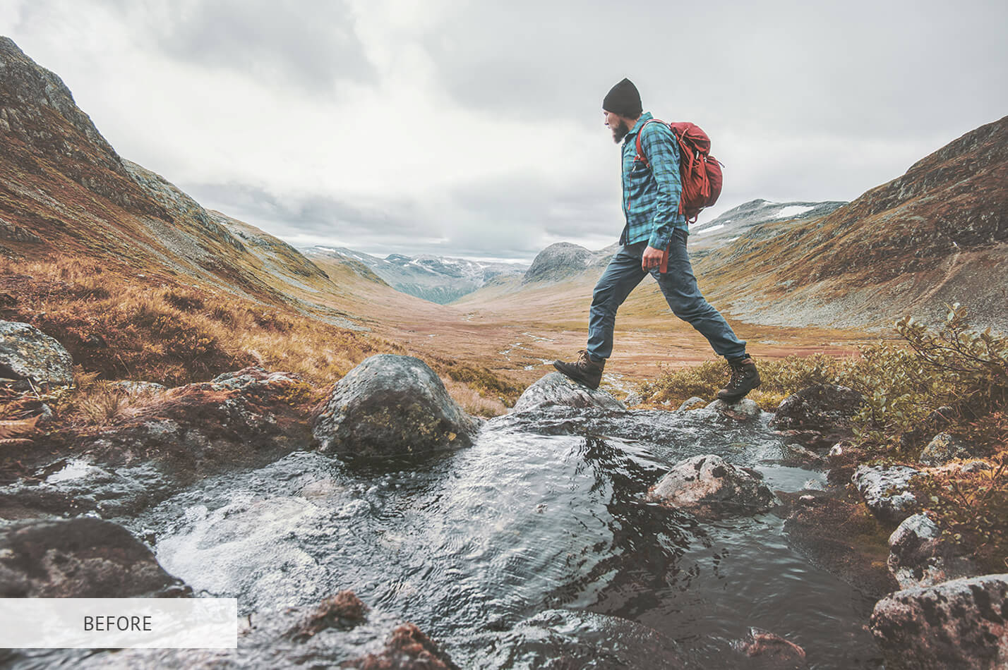 Fall Sunny Day Raw Image Before Calibration