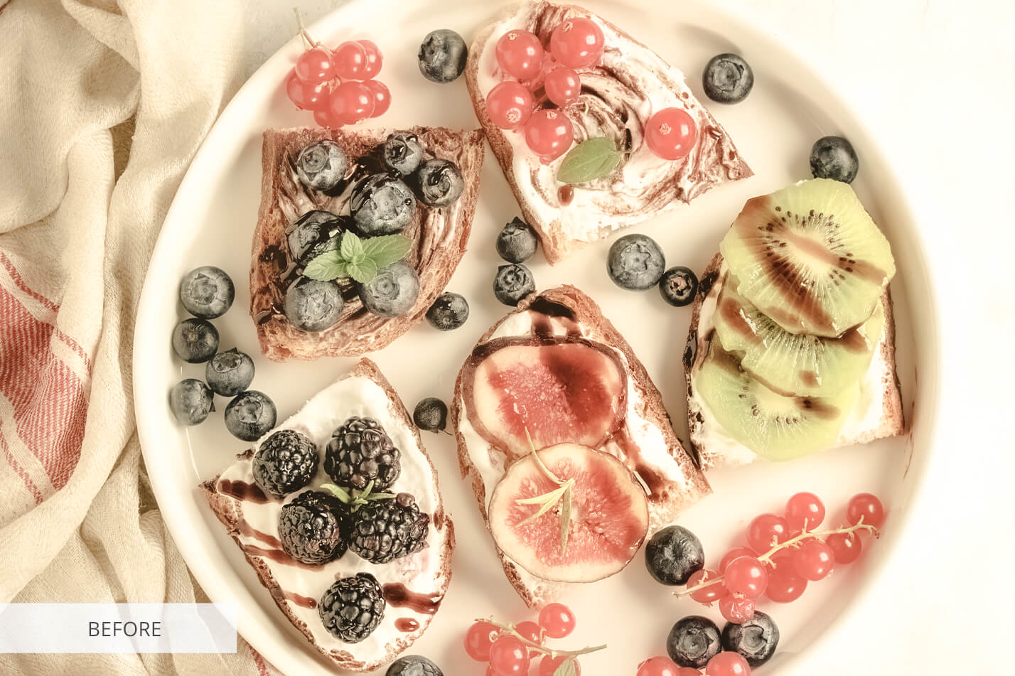 Food Photography Blueberry Raw Image Before Calibration