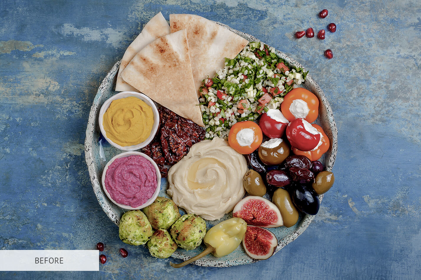 Food Photography Brightening Raw Image Before Calibration