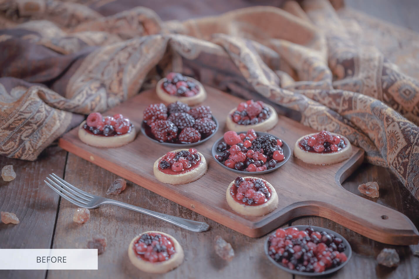 Food Photography Cake Raw Image Before Calibration