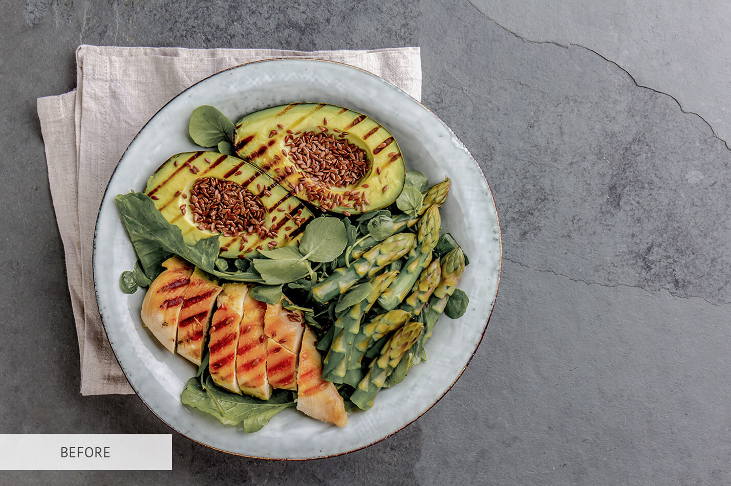 Food Photography Clarity Raw Image Before Calibration