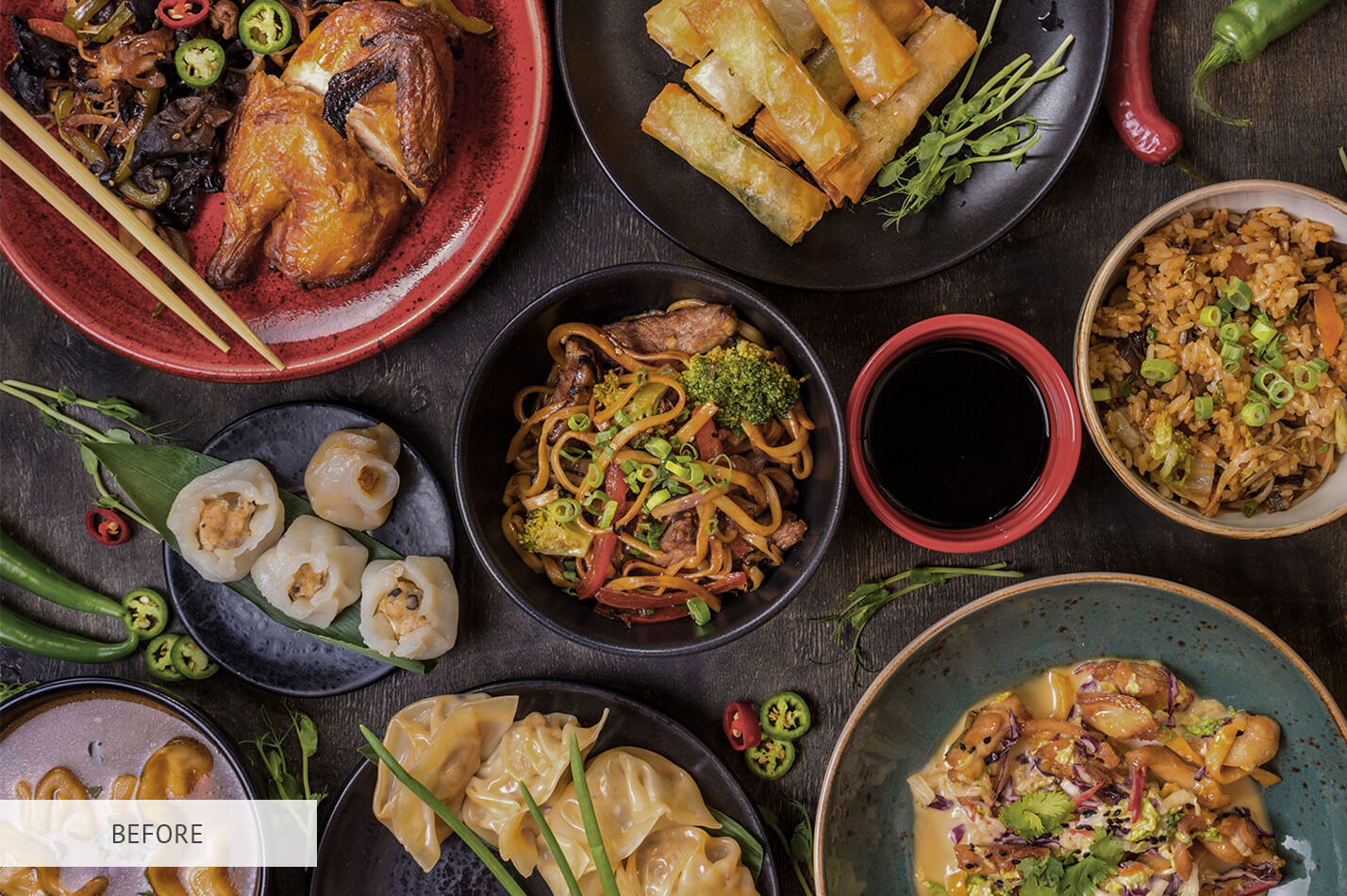 Food Photography Matte Raw Image Before Calibration