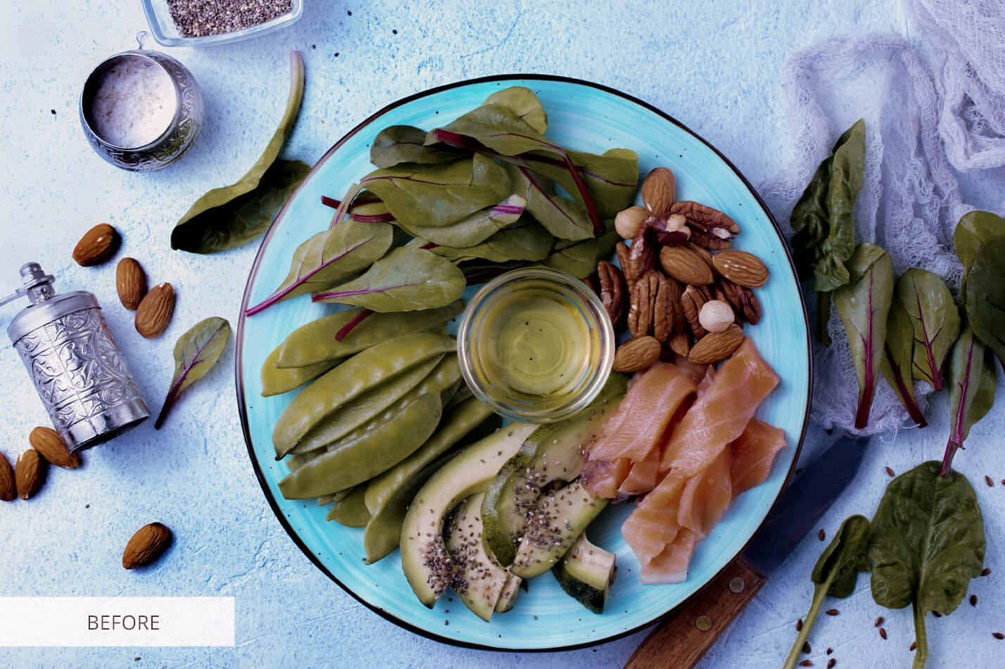 Food Photography Rustic Raw Image Before Calibration