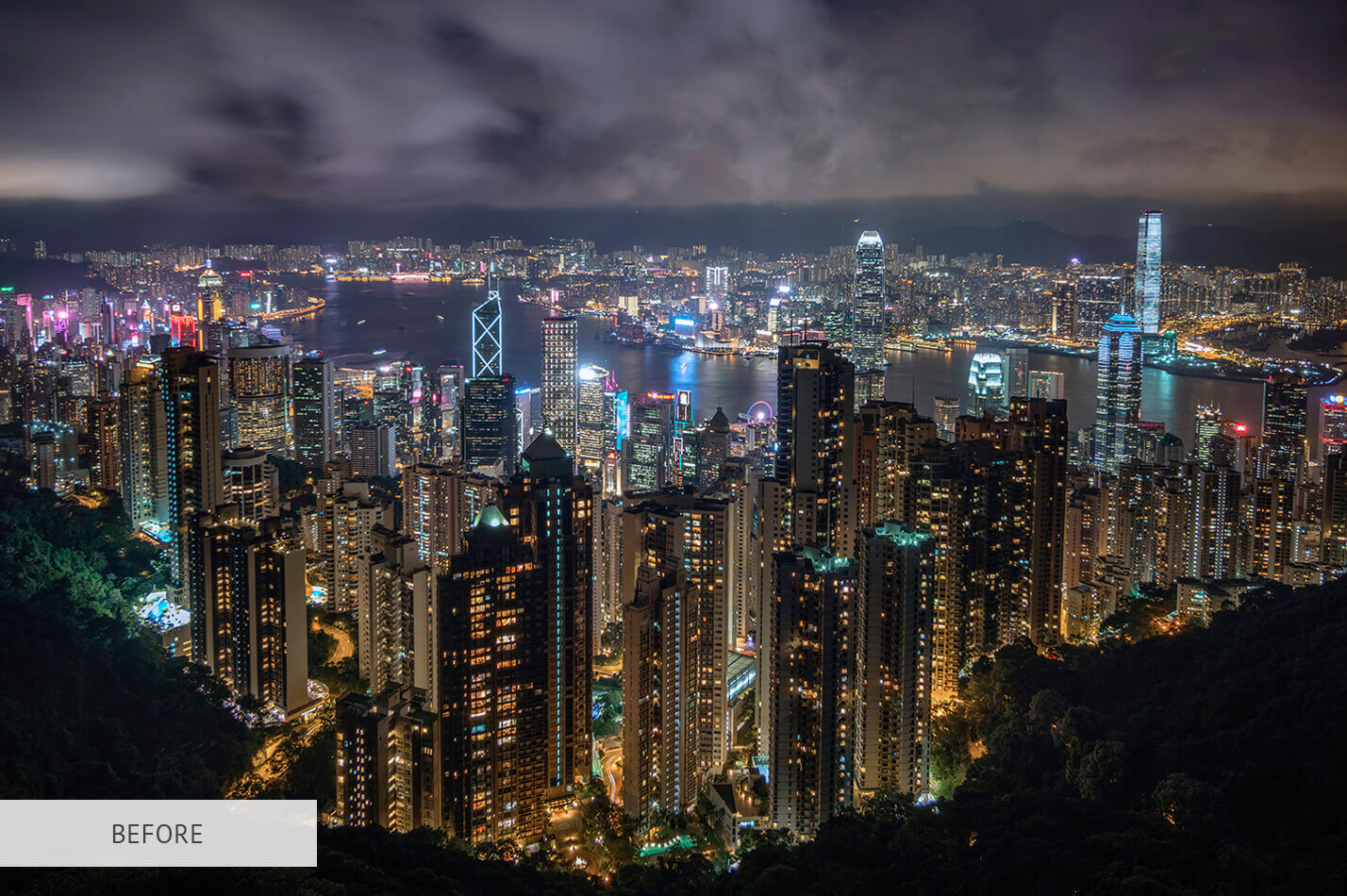 HDR Landscape Raw Image Before Calibration