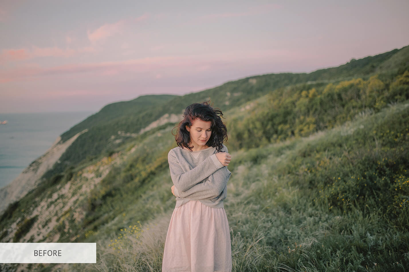 High Contrast Preset – Collection Portrait Raw Image Before Calibration
