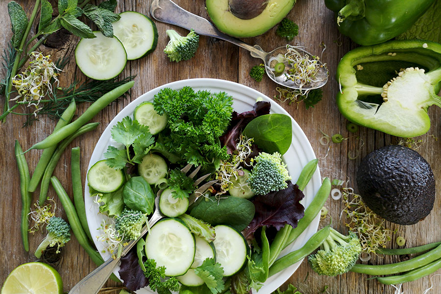 House Salad Raw Image Before Calibration