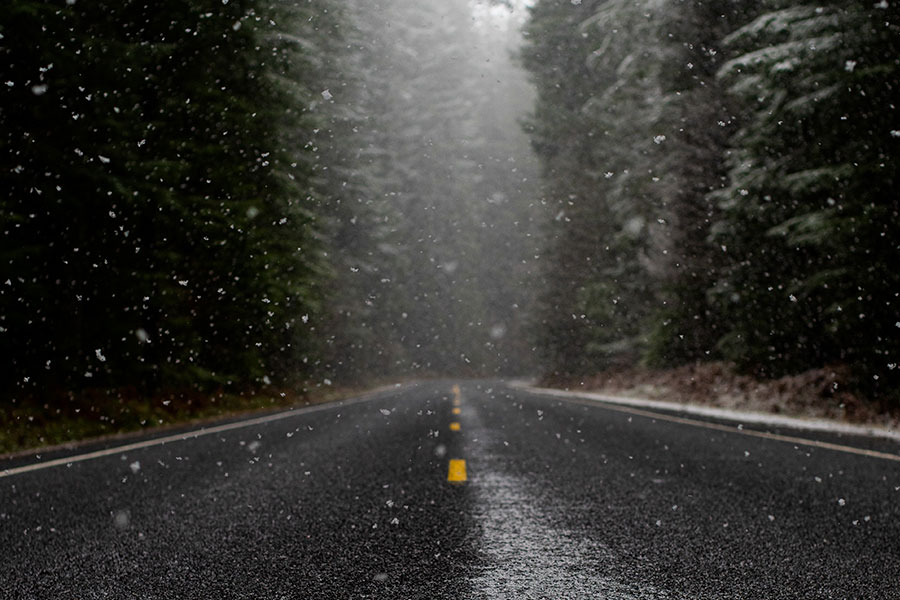 Icy Road Raw Image Before Calibration