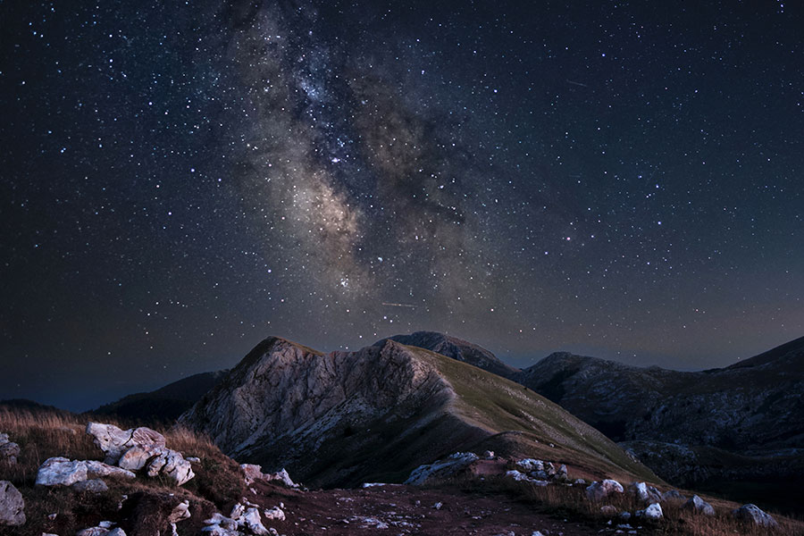 Milky Way Raw Image Before Calibration