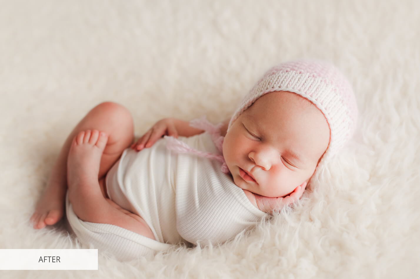 Newborn Contrast Free Lightroom Preset After Calibration