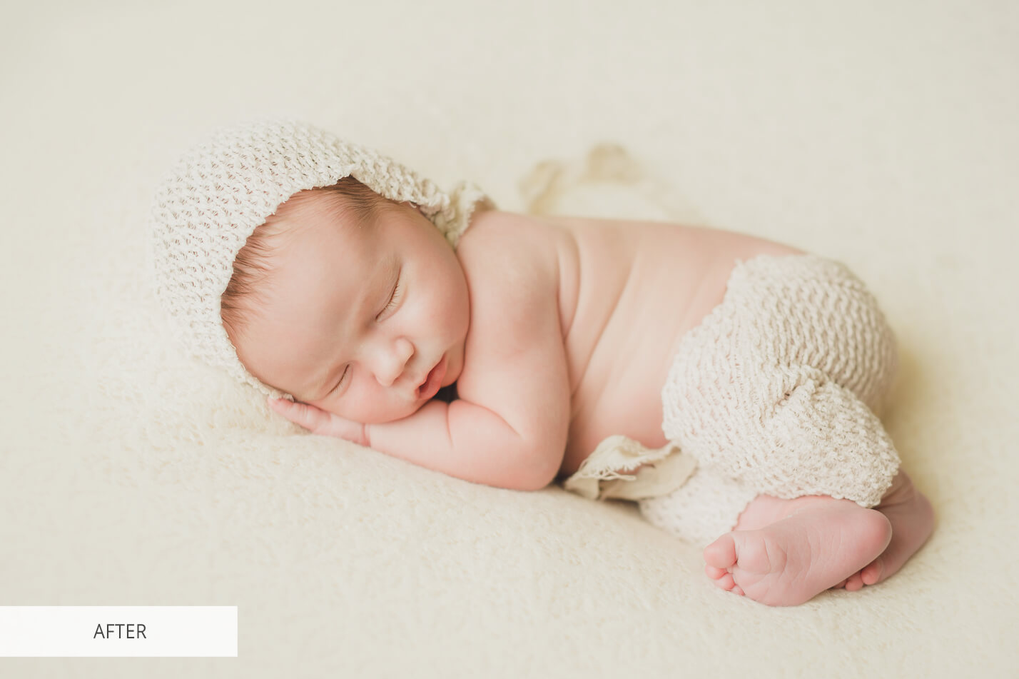 Newborn Cool Free Lightroom Preset After Calibration