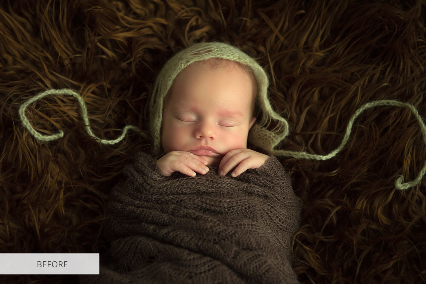Newborn Peach Raw Image Before Calibration