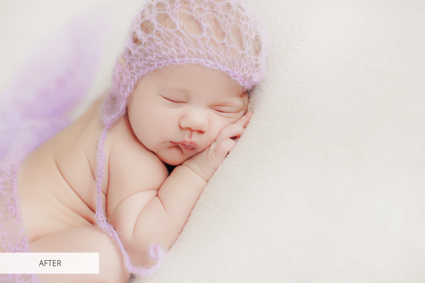 Newborn Softly Free Lightroom Preset After Calibration