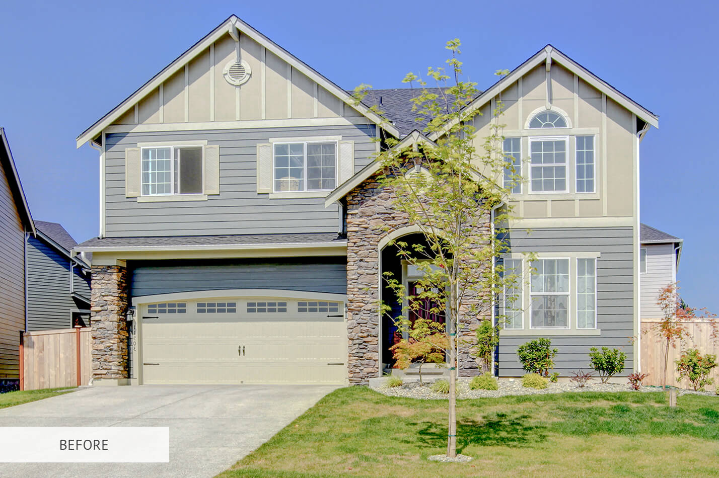 Real Estate Exterior Raw Image Before Calibration