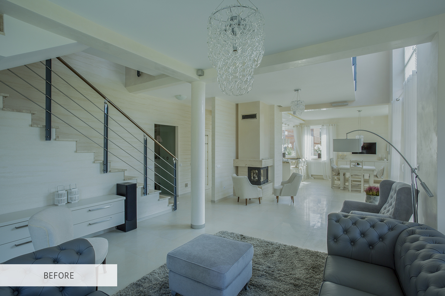 Real Estate HDR Interior Raw Image Before Calibration