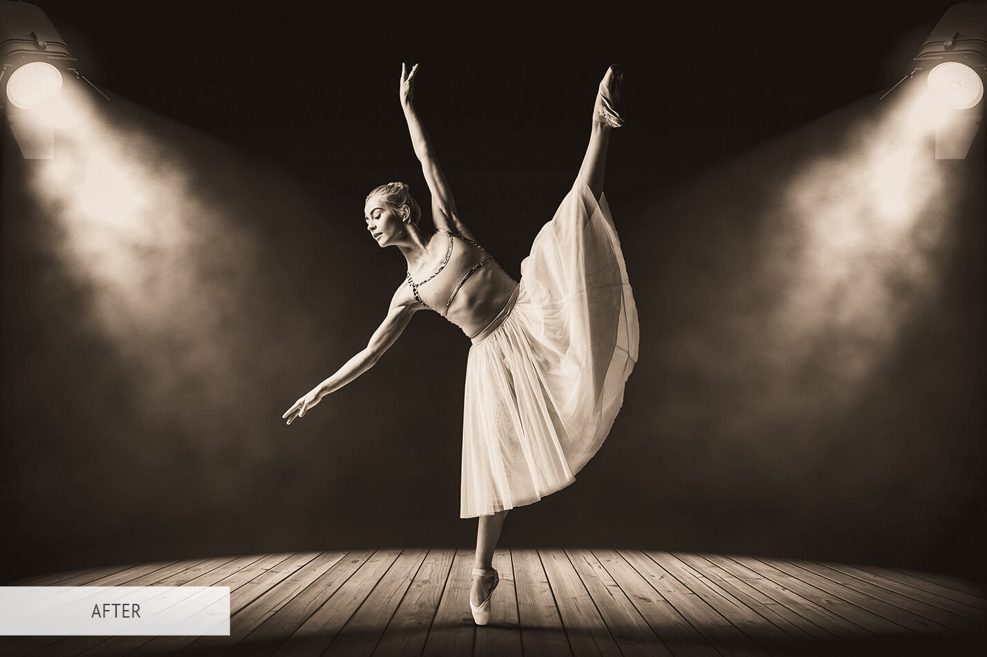 Sepia Action Free Lightroom Preset After Calibration