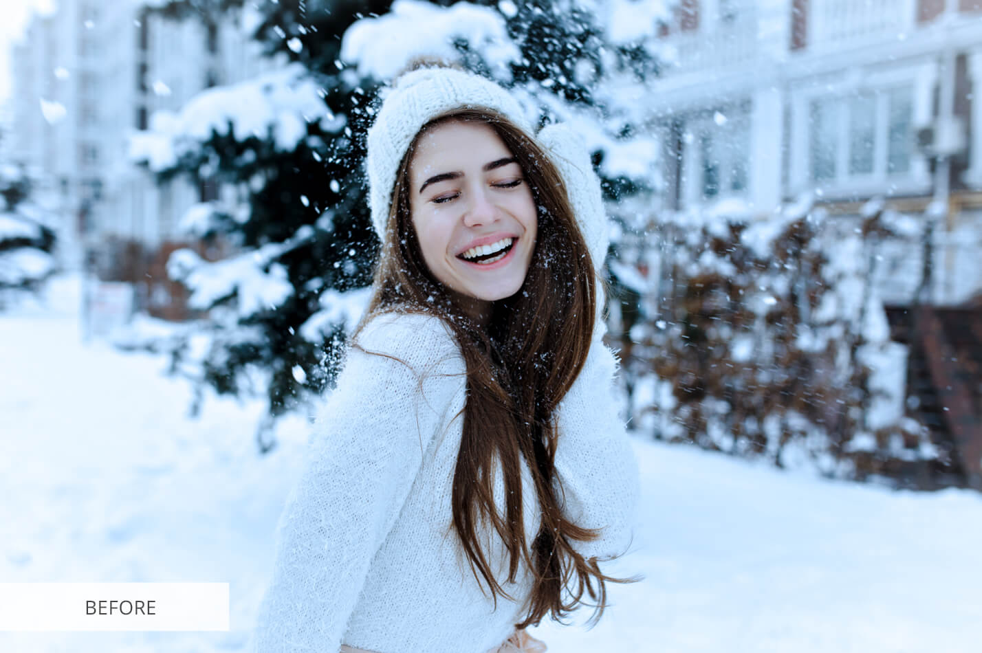 Snow Preset Wind Raw Image Before Calibration