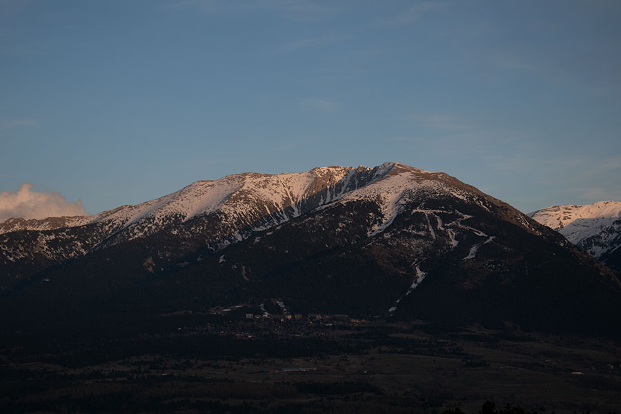 Snowy Landscape Raw Image Before Calibration