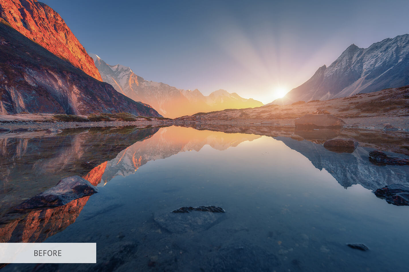 Sunrise Warm Tonning Raw Image Before Calibration