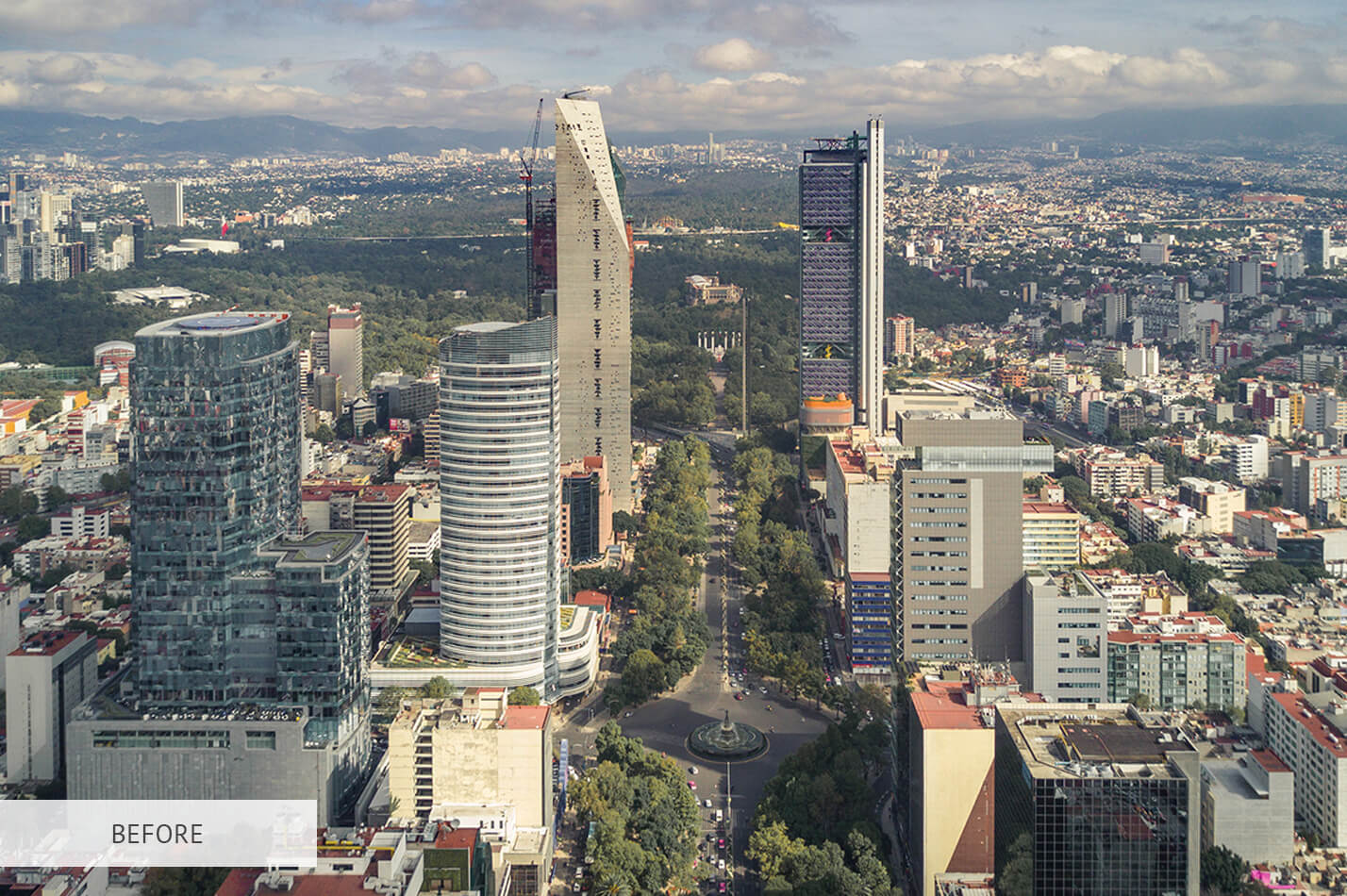 Urban HDR Raw Image Before Calibration